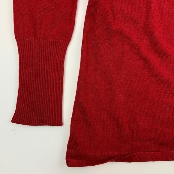 Sweater Project Sweater Womens Small Cowl Neck Long Sleeve Red - Picture 5 of 6